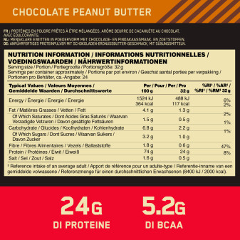 Gold Standard 100% Whey Protein Cioccolato Arachidi Optimum Nutrition
