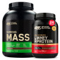 Optimum Nutrition Proteine Whey Serious Mass Cioccolato 2,73kg e Gold Standard 100% Whey Cioccolato al Latte 768g
