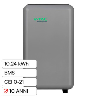 V-Tac VT-12715 Batteria BMS LiFePO4 51,2V 200Ah 10,24 kWh