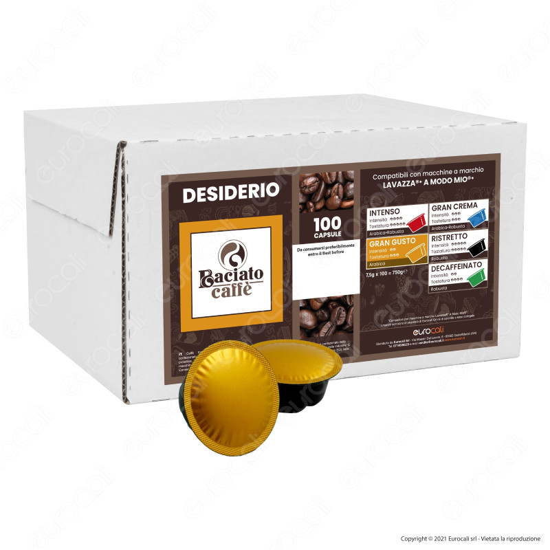 Baciato Caffè Linea Desiderio Gran Gusto Cialde Compatibili Lavazza A
