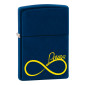Zippo Accendino a Benzina Ricaricabile e Antivento con Fantasia Infinity Love - mod. 22A017