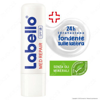 Labello Med Repair Balsamo Idratante Labbra Burrocacao SPF15