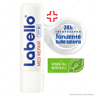 Labello Med Repair Balsamo Idratante Labbra Burrocacao SPF15
