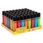 Clipper Large Accendino a Pietrina Grande Ricaricabile con Fantasia Metallic Mix 5 - Box da 48 Accendini