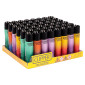 Clipper Large Accendino a Pietrina Grande Ricaricabile con Fantasia Metallic Gradient 9 - Box da 48 Accendini