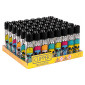 Clipper Large Accendino a Pietrina Grande Ricaricabile con Fantasia Mushrooms Skulls - Box da 48 Accendini