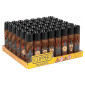 Clipper Large Accendino a Pietrina Grande Ricaricabile con Fantasia Burning Leaves - Box da 48 Accendini