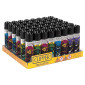 Clipper Large Accendino a Pietrina Grande Ricaricabile con Fantasia Ninja Cat - Box da 48 Accendini
