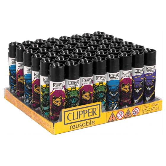 Clipper Large Accendino a Pietrina Ninja Cat Accendini