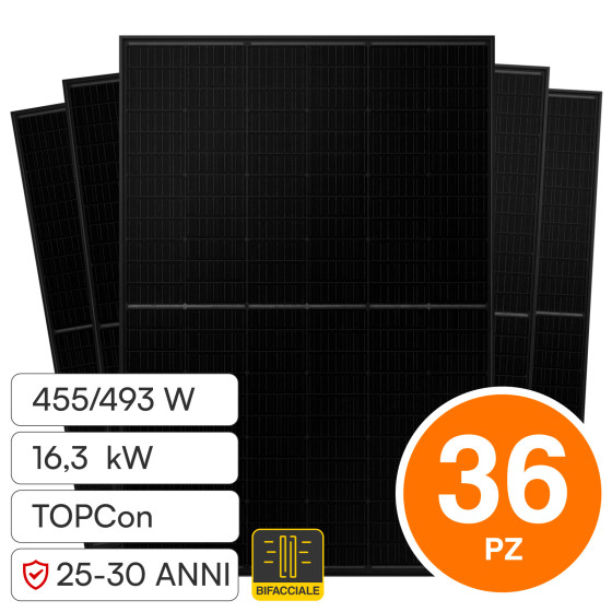 V-Tac Pannelli Fotovoltaici 455W STC 493W BNPI TopCon IP68