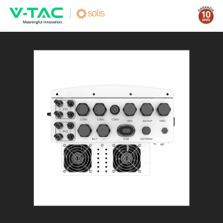 V-Tac Inverter Monofase Ibrido On-Grid / Off-Grid 5kW IP66