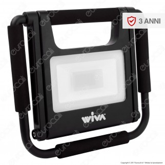 Wiva Faro LED SMD 20W mod. Flex Portatile e Ricaricabile con Staffa e