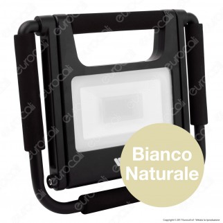 Wiva Faro LED SMD 20W mod. Flex Portatile e Ricaricabile con Staffa e