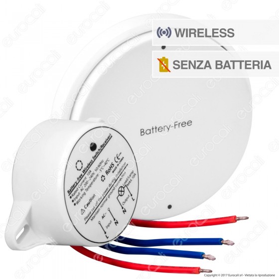 V-Tac VT-541 Interruttore Wireless One Gang Senza Fili e Batteria 1 V-Tac VT-541 Interruttore Wireless One Gang Senza Fili e Batteria 1