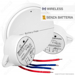 V-Tac VT-542 Interruttore Wireless Two Gang Senza Fili e Batteria 2