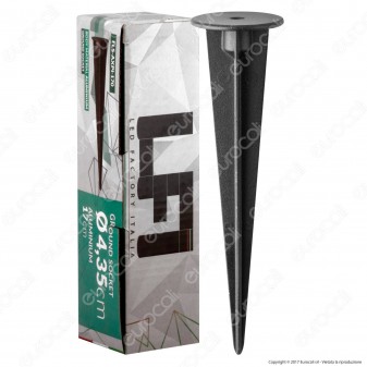 Led Factory Italia Picchetto 17cm in Alluminio per Fari Led Factory