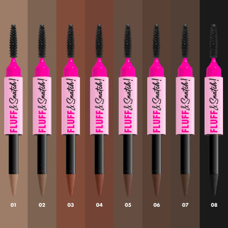 NYX Fluff & Snatch! Penna Sopracciglia Colore 08 Black