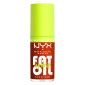 NYX Professional Makeup Fat Oil Lip Drip Gloss Labbra Colorato Idratante Effetto Lucido  23 Caramelt Mami - Flacone da 4,8ml