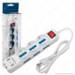 Led Factory Italia Multipresa 9 Posti e 2 Prese USB Colore Bianco con Interruttore [TERMINATO]