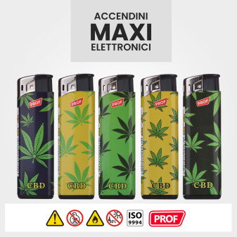 AccendinI Elettronici CBD Prof Maxi - Box da 50