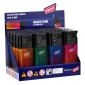 Prof Maxi Accendino Elettronico Antivento Grande Ricaricabile con Fantasia Gradient - Box da 20 Accendini