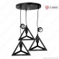 V-TAC VT-7144 Lampadario a Sospensione in Metallo con 3 Portalampada per Lampadine E27 - SKU 3927 [TERMINATO]