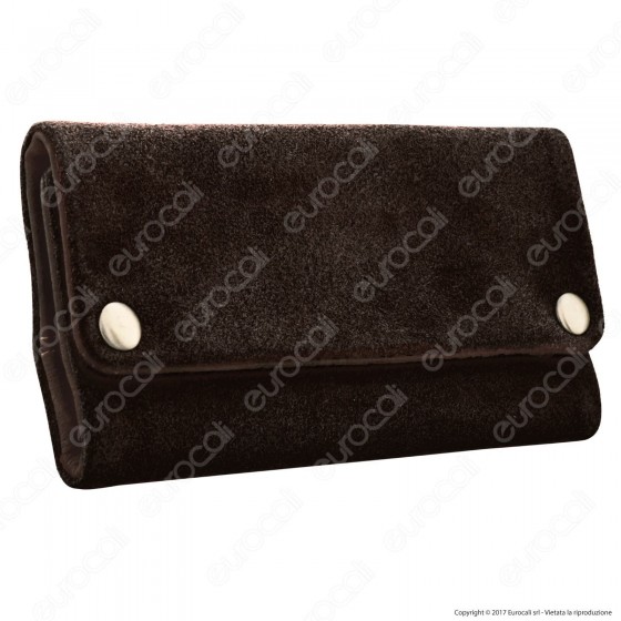 Original Kavatza Tobacco Pouch Brownie TP04 Portatabacco in Vera