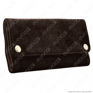 Original Kavatza Tobacco Pouch Brownie TP04 Portatabacco in Vera