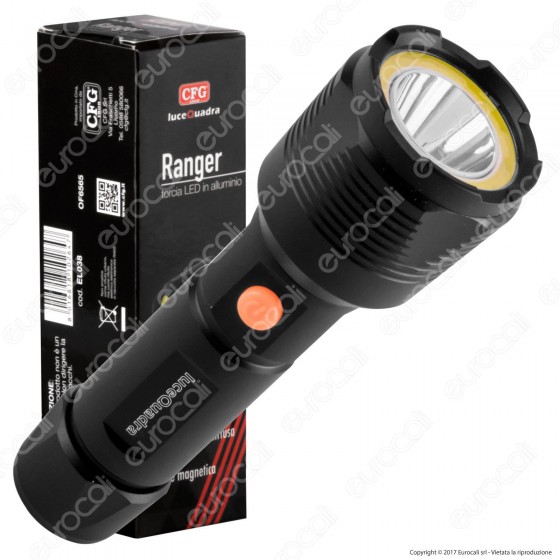 CFG Ranger EL038 Torcia LED COB+CREE 3W in Alluminio CFG Ranger EL038 Torcia LED COB+CREE 3W in Alluminio