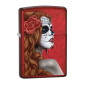 Zippo Accendino a Benzina Ricaricabile e Antivento con Fantasia Day of Dead Girl - mod. 28830