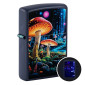 Zippo Accendino a Benzina Ricaricabile e Antivento con Fantasia Glowing Mushroom Design - mod. 46947