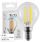 V-Tac VT-2466 Lampadina LED E14 6W MiniGlobo P45 Filament - SKU 2845 / 2846 / 2847