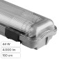 V-Tac VT-15022 Porta Tubi LED IP65 per 2 Tubi T8 G13 da 120cm Colore Grigio Scuro - SKU 6388 / 6400