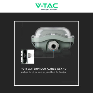 V-Tac VT-15022 Porta Tubi LED IP65 per 2 Tubi T8 G13 da 120cm