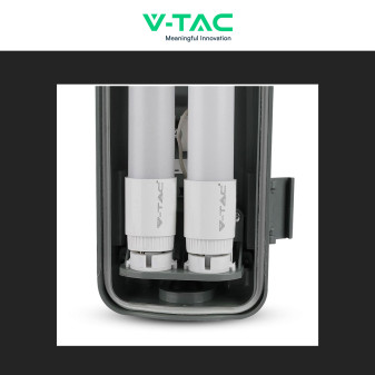 V-Tac VT-15022 Porta Tubi LED IP65 per 2 Tubi T8 G13 da 120cm