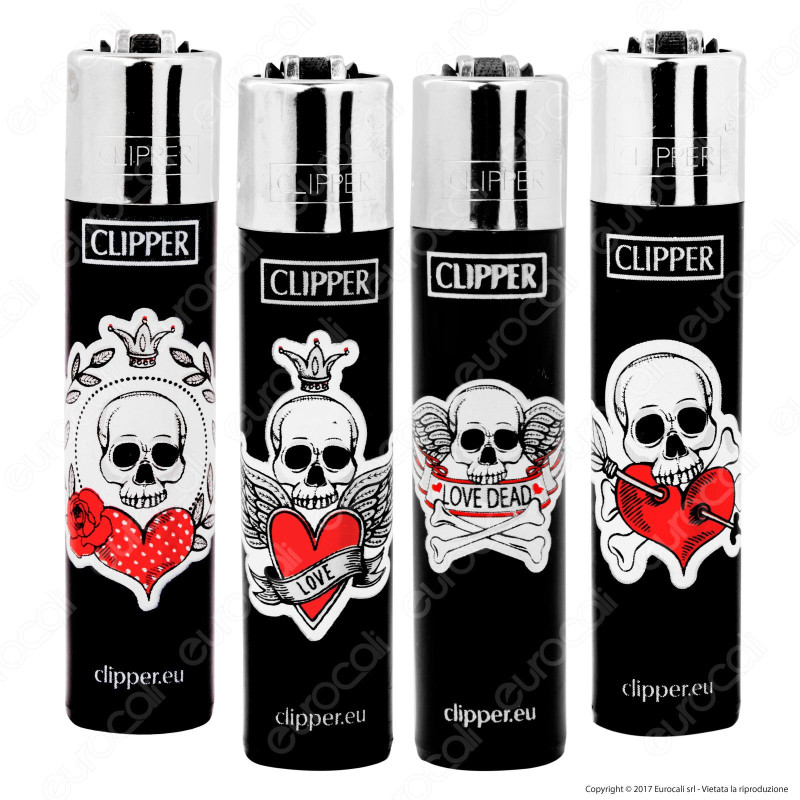 Clipper Large Fantasia Skulls in Love - 4 Accendini [TERMINATO]