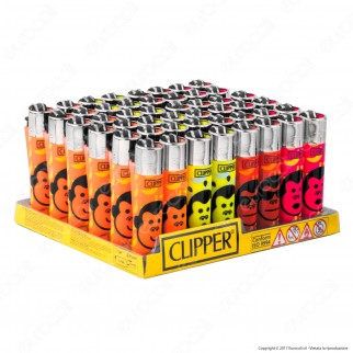 Clipper Large Fantasia Monkey's Town - Box da 48 Accendini [TERMINATO]