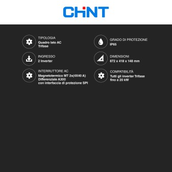 Chint Quadro Elettrico Trifase 400V IP65 Interfaccia di protezione SPI