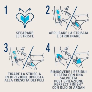 Veet Expert Strisce Depilatorie Gambe & Corpo per Pelli Sensibili