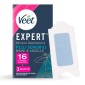 Veet Expert Strisce Depilatorie Bikini &amp; Ascelle per Pelli Sensibili - Confezione da 16 Strisce