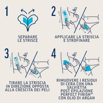 Veet Expert Strisce Depilatorie Gambe & Corpo per Pelli Sensibili