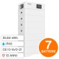 V-Tac VT-OHS-HV100 Kit 7 Batterie BMS Stack LiFePO4 35kWh Alta Tensione Garanzia 10 Anni IP65 CEI 0-21 CEI 0-16 - SKU 120027