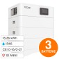 V-Tac VT-OHS-HV100 Kit 3 Batterie BMS Stack LiFePO4 15kWh Alta Tensione IP65 CEI 0-16 e CEI 0-21 con Base - SKU 120023