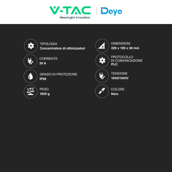 V-Tac Deye Concentratore di Ottimizzatori Fotovoltaico - SKU 12747