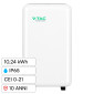 V-Tac VT-12040-1 Batteria da Esterno BMS LiFePO4 51,2V 200Ah 10,24 kWh IP65 Garanzia 10 Anni CEI 0-21 - SKU 12766