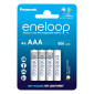Panasonic Eneloop Rechargeable 800mAh Pile HR03 Ricaricabili Mini Stilo AAA Micro 1.2V - Blister da 4 Batterie
