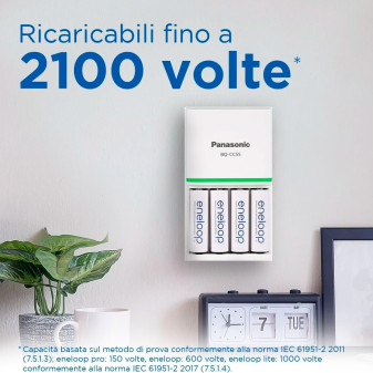 Batterie Ricaricabili 800mAh HR03 MiniStilo AAA Micro 1.2V 4pz Eneloop
