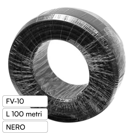 Cavo FV-10 Nero per Pannelli Solari Fotovoltaici V-Tac