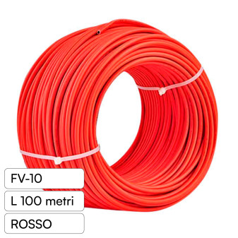Cavo FV-10 Rosso per Pannelli Solari Fotovoltaici V-Tac