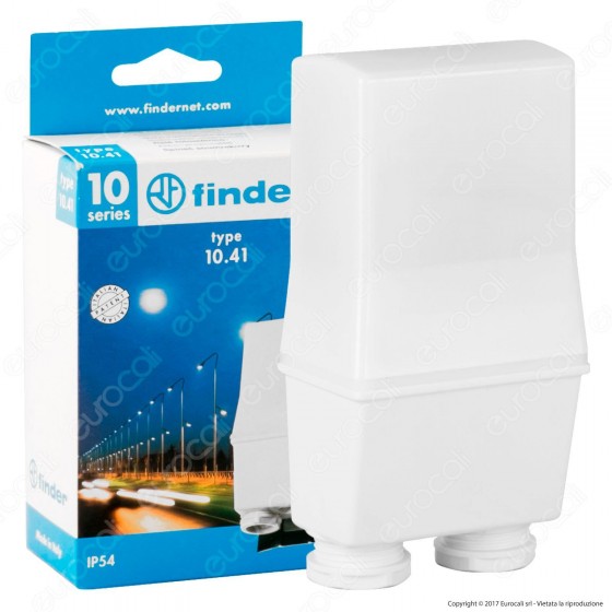 Finder Serie 10 Relè Crepuscolare per Montaggio a Palo o Parete 16A - Finder Serie 10 Relè Crepuscolare per Montaggio a Palo o Parete 16A -